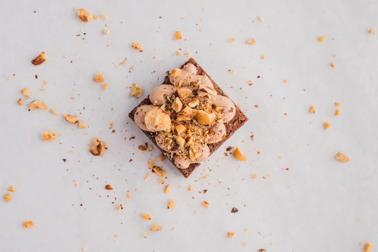 Jumbo s'mores cookie with a gooey marshmallow center